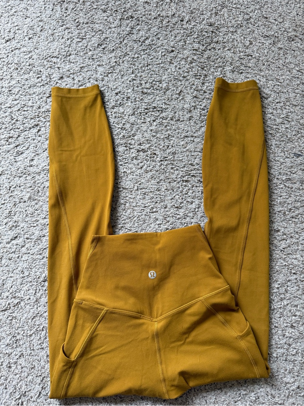 Lululemon High-Rise Mustard Leggings